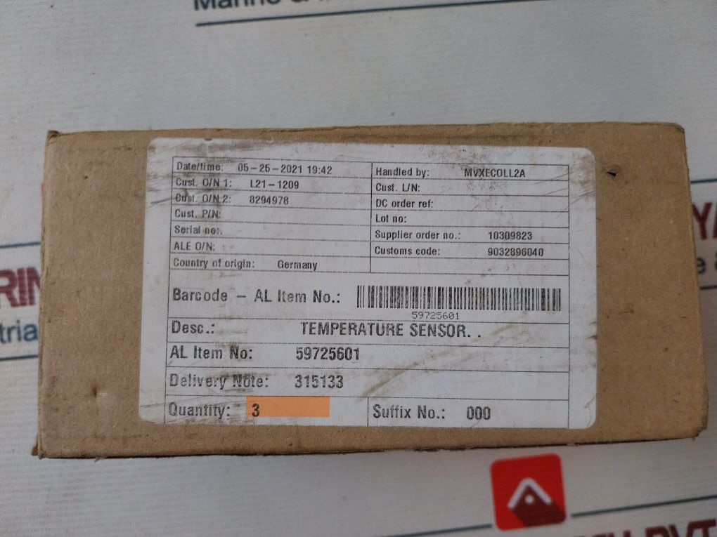 Alfa Laval 597256 01 Temperature Sensor