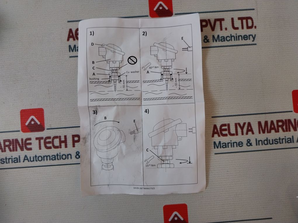 Alfa Laval 597256 01 Temperature Sensor