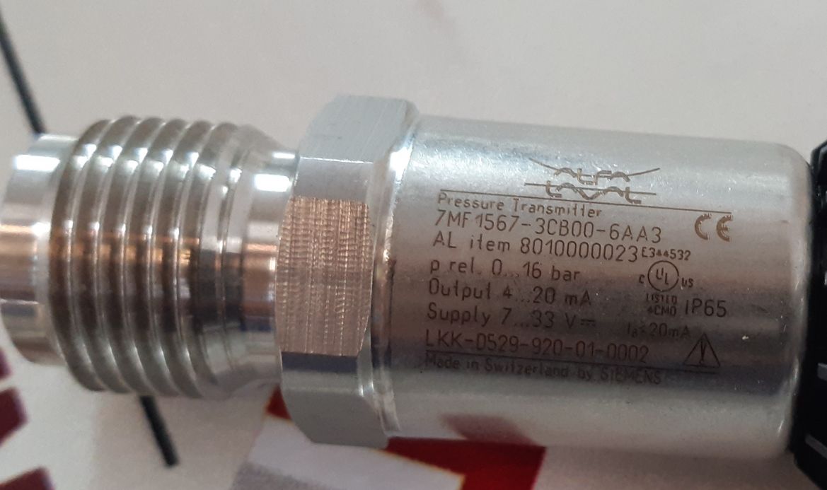 Alfa laval 7mf 1567-3cb00-6aa3 pressure transmitter
