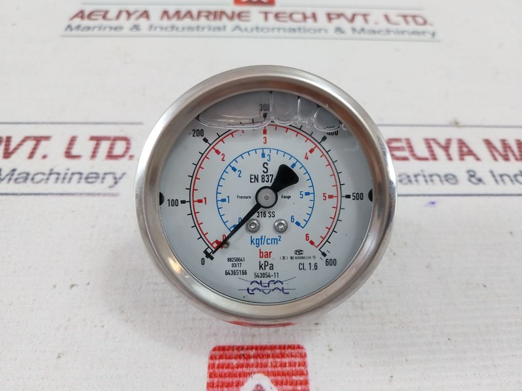 Alfa Laval En 837-1 Pressure Gauge