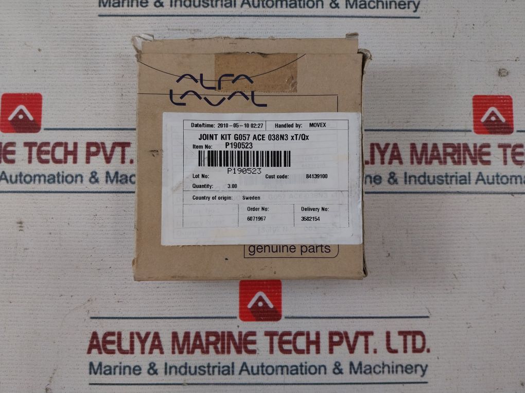 Alfa Laval P190523 Joint Kit G057 Ace 038Nm Xt/Qx