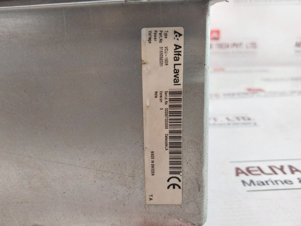 Alfa Laval Vcu-160R Viscosity Control Unit Version 3