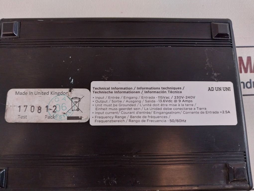 Alfatronix Ad Un Uni Desktop Power Supply 115-230 Vac