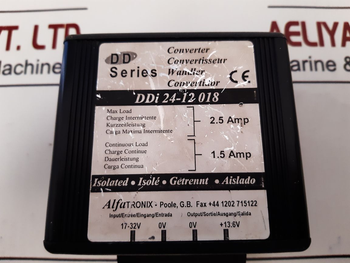Alfatronix Ddi 24-12 018 Converter 17-32V