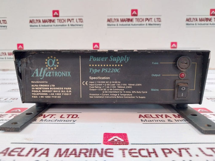 Alfatronix Ps220C Power Supply 110/230Vac 50/60Hz
