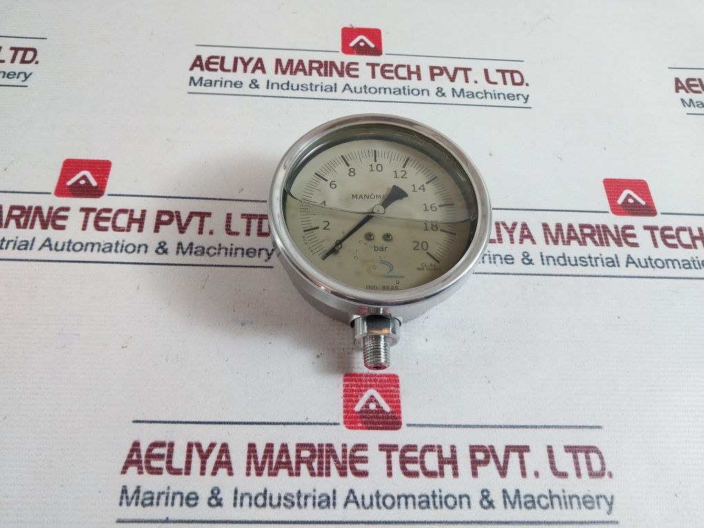 Alianca Comercial Nbr 14105-1 Pressure Gauge 0-20 Bar