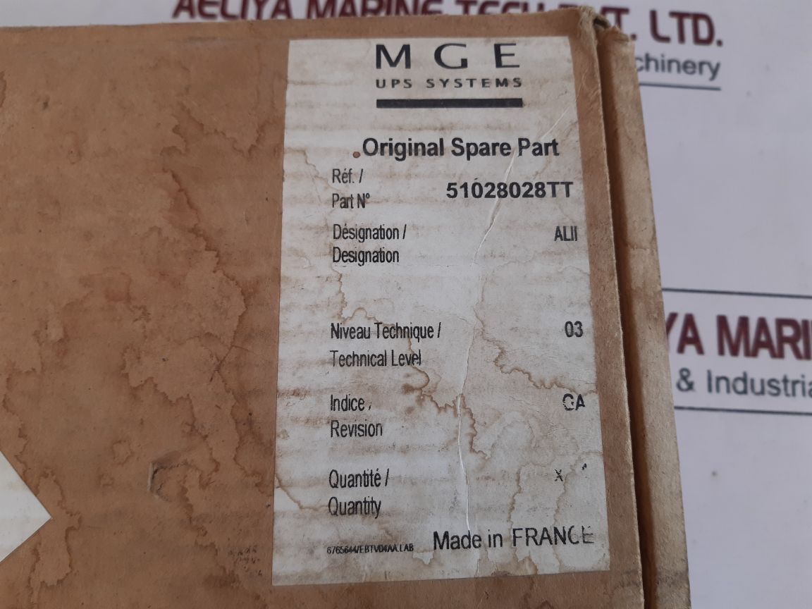 Alii Mge 51028027Xd-2Ga Pc Control Board 51028028Tt