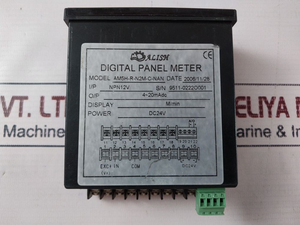 Alish Am5H-r-n2M-c-nan Digital Panel Meter Dc24V