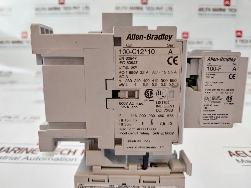 Allen-bradley 100-c12*10 Contactor 100-f With 193-ea1Fb Overload Relay