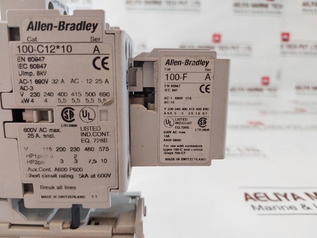 Allen-bradley 100-c12*10 Contactor 100-f With 193-ea1Fb Overload Relay