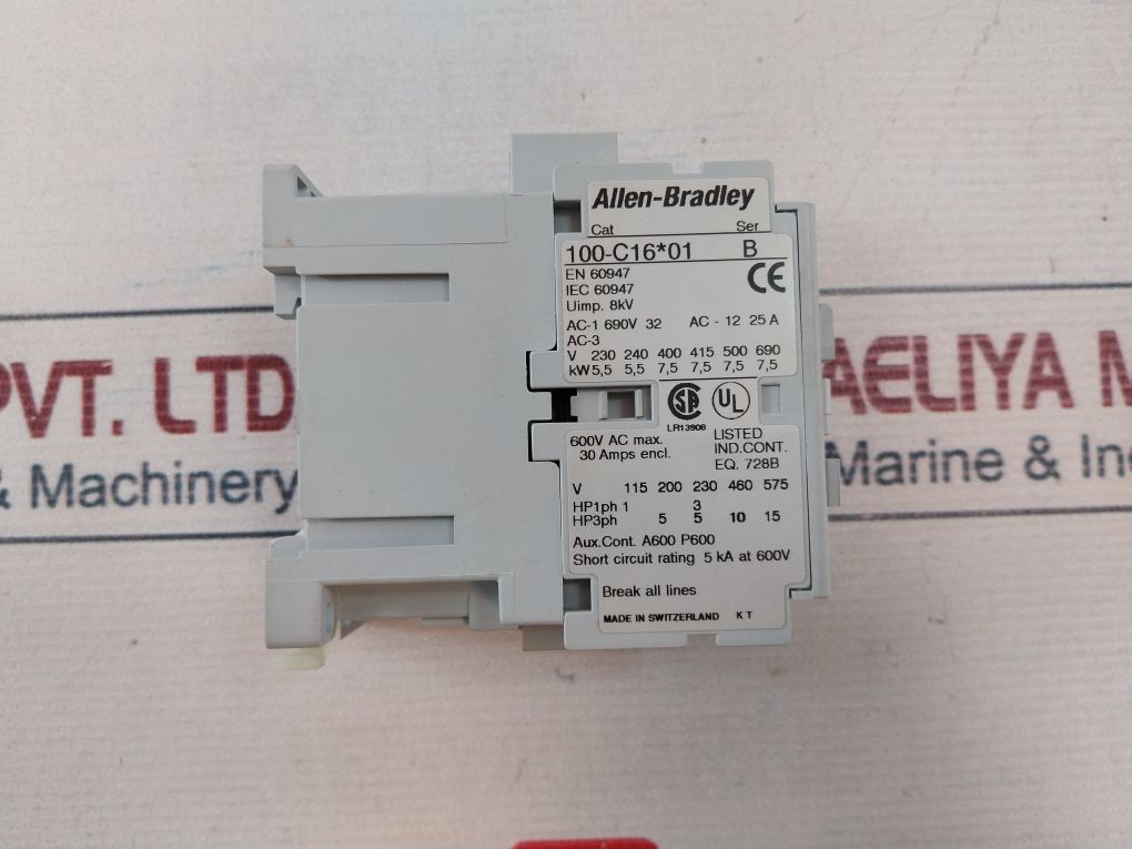 Allen-bradley 100-c16*01 Contactor 8Kv