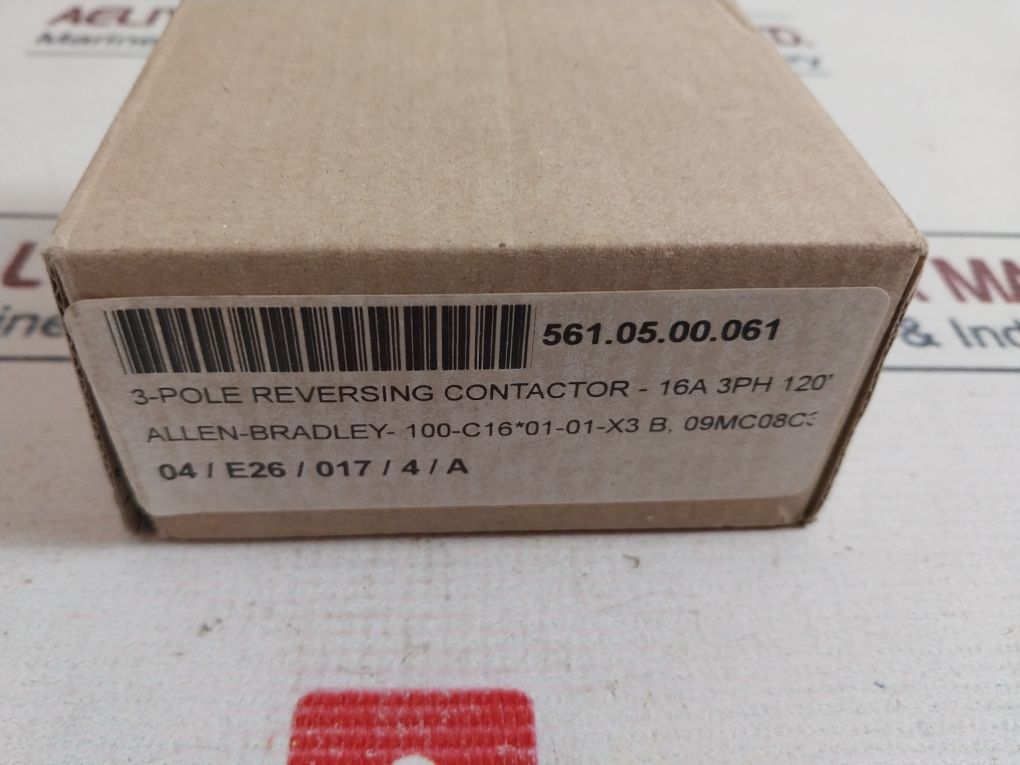 Allen-bradley 100-c16D01 3-pole Reversing Contactor-16A 3Ph 120