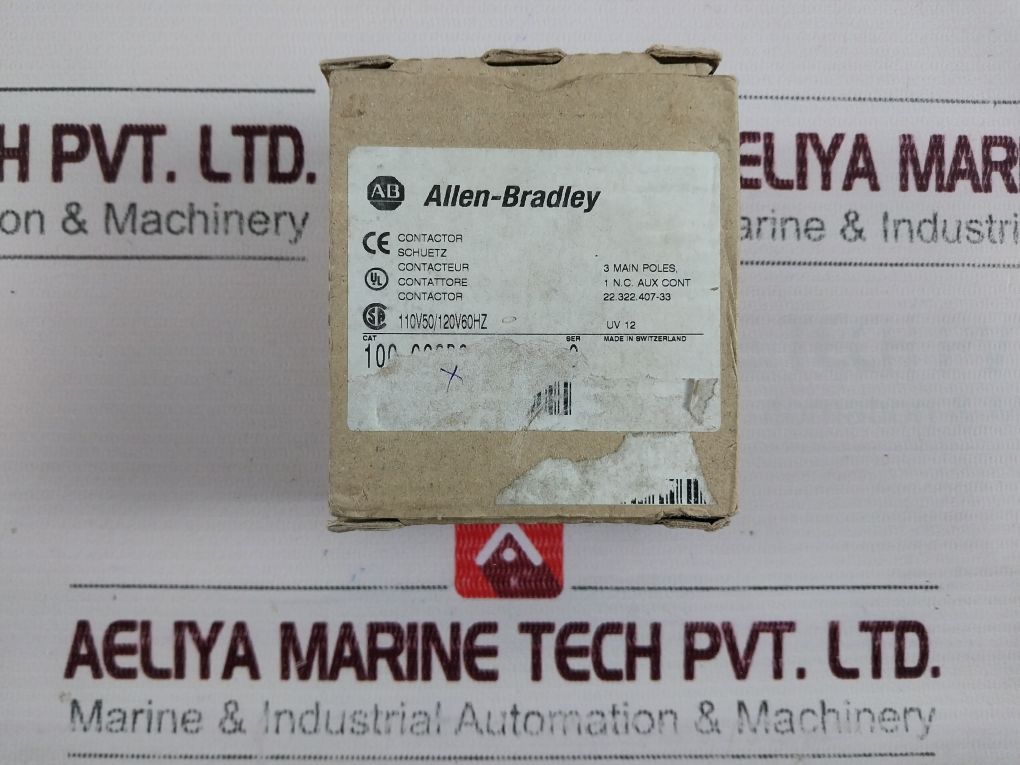 Allen-bradley 100-c23*01 Contactor 110-120V 50-60Hz