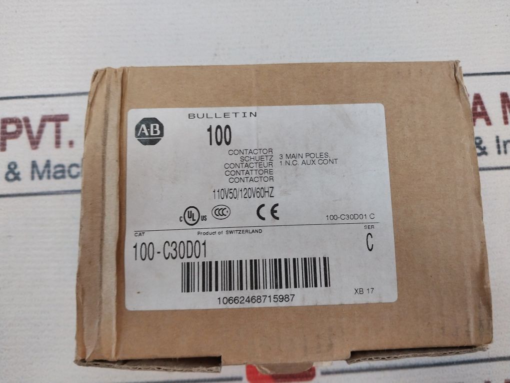 Allen-bradley 100-c30D01 Contactor Ser B