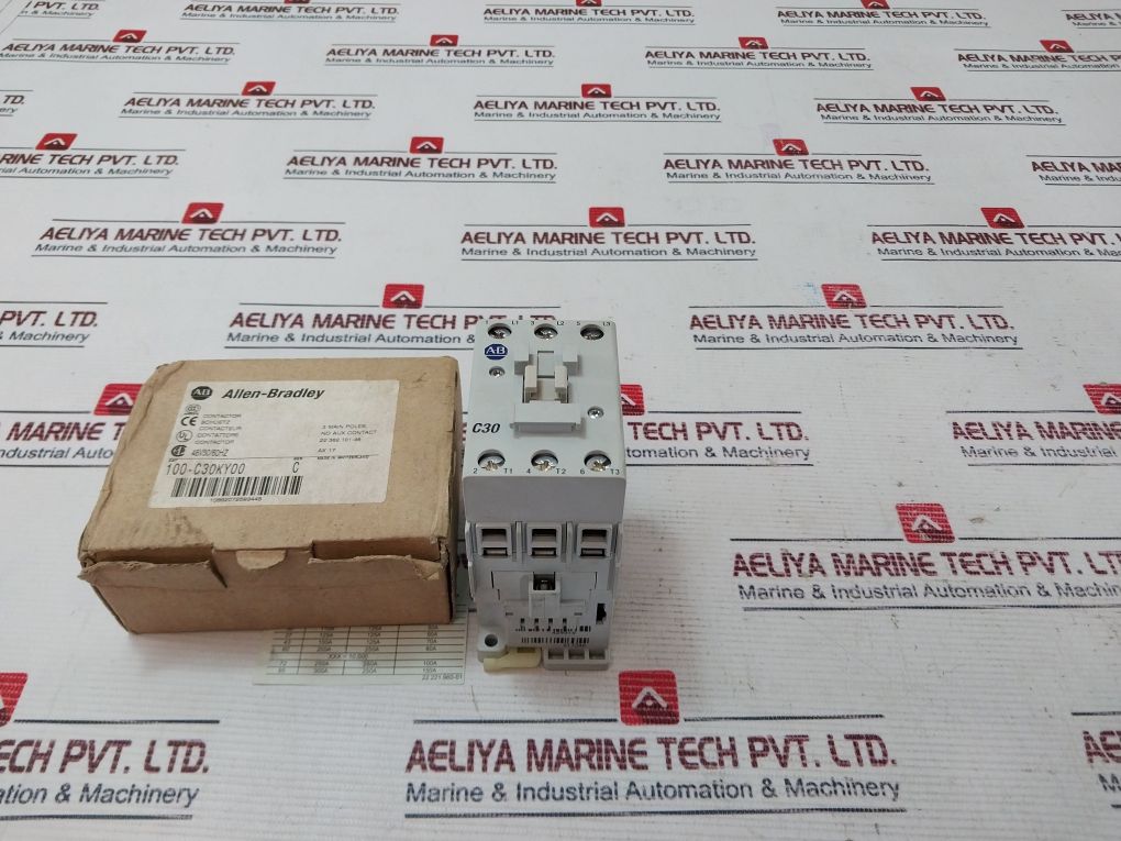 Allen-bradley 100-c30Ky00 3 Pole Contactor 600V 55 A 48V 50/60Hz