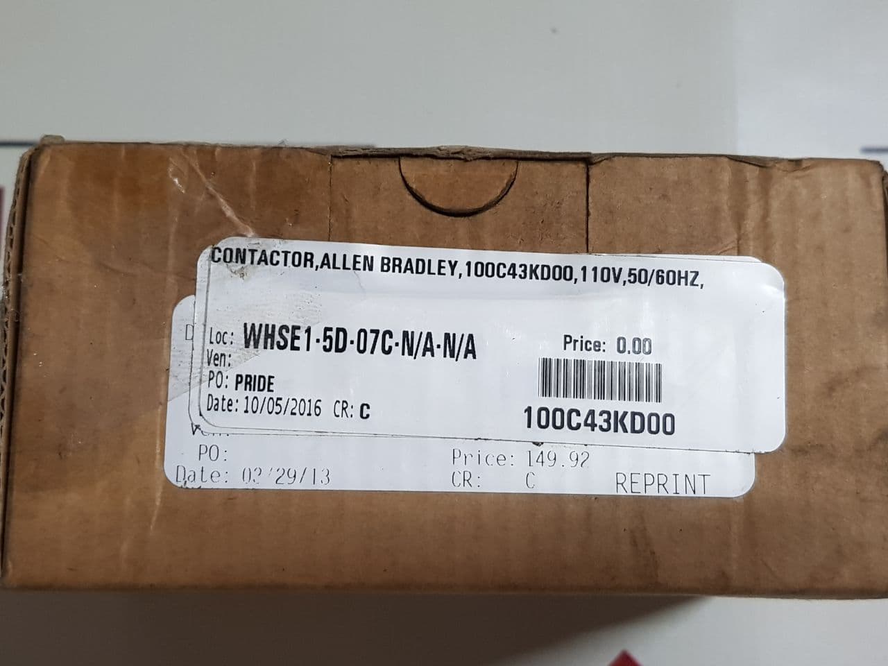 Allen-bradley 100-c43*00 Ser.A Contactor C43