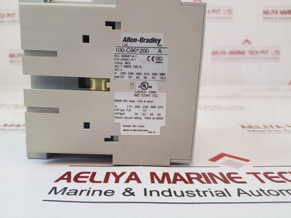 Allen-bradley 100-c90200 Contactor Ser A
