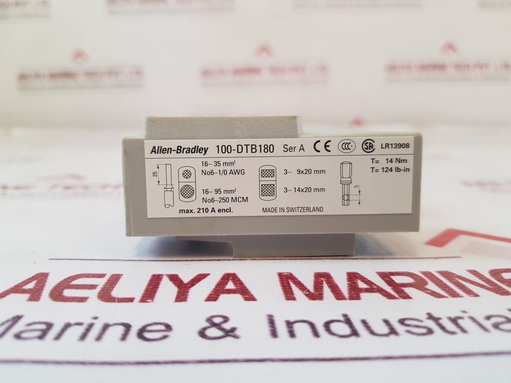 Allen-bradley 100-dtb180 Ser: A Terminal Block