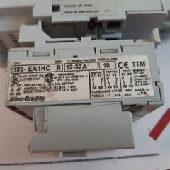 Allen-bradley 100-c37*00 Contactor With 100-f A20 & 193-ea1Hc