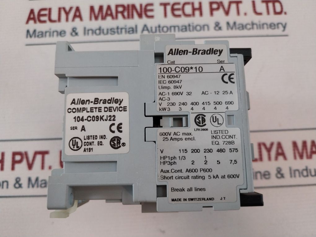 Allen-bradley 104-c09Kj22 Reversing Contactor Ser. A