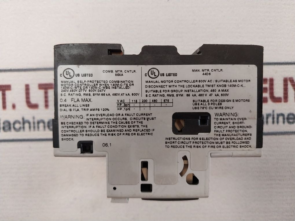 Allen-bradley 140M-c2E-a40 Motor Protection Circuit-breaker 50/60 Hz