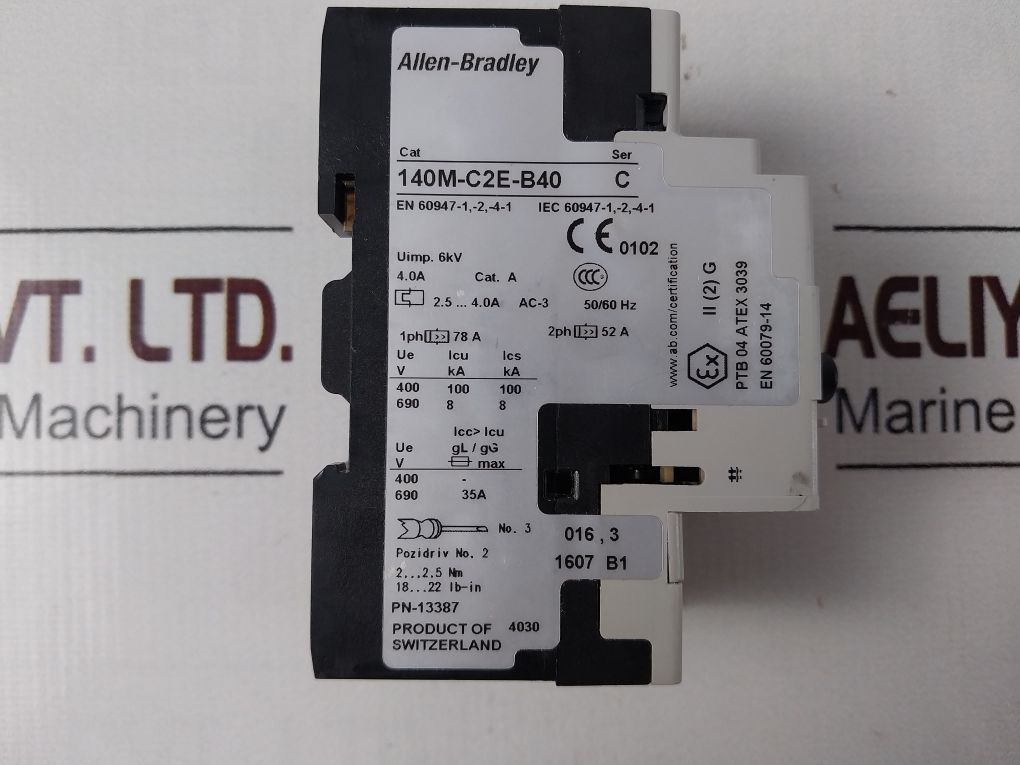 Allen-bradley 140M-c2E-b40 Ser.C Circuit Breaker 2.5-4.0A