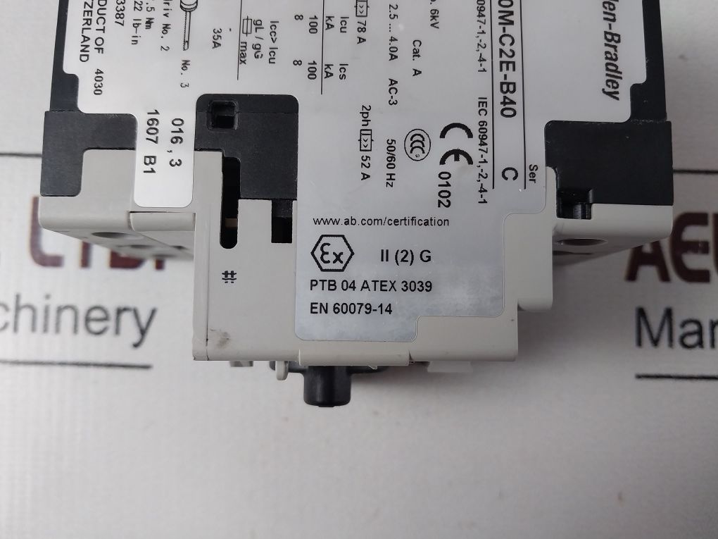 Allen-bradley 140M-c2E-b40 Ser.C Circuit Breaker 2.5-4.0A