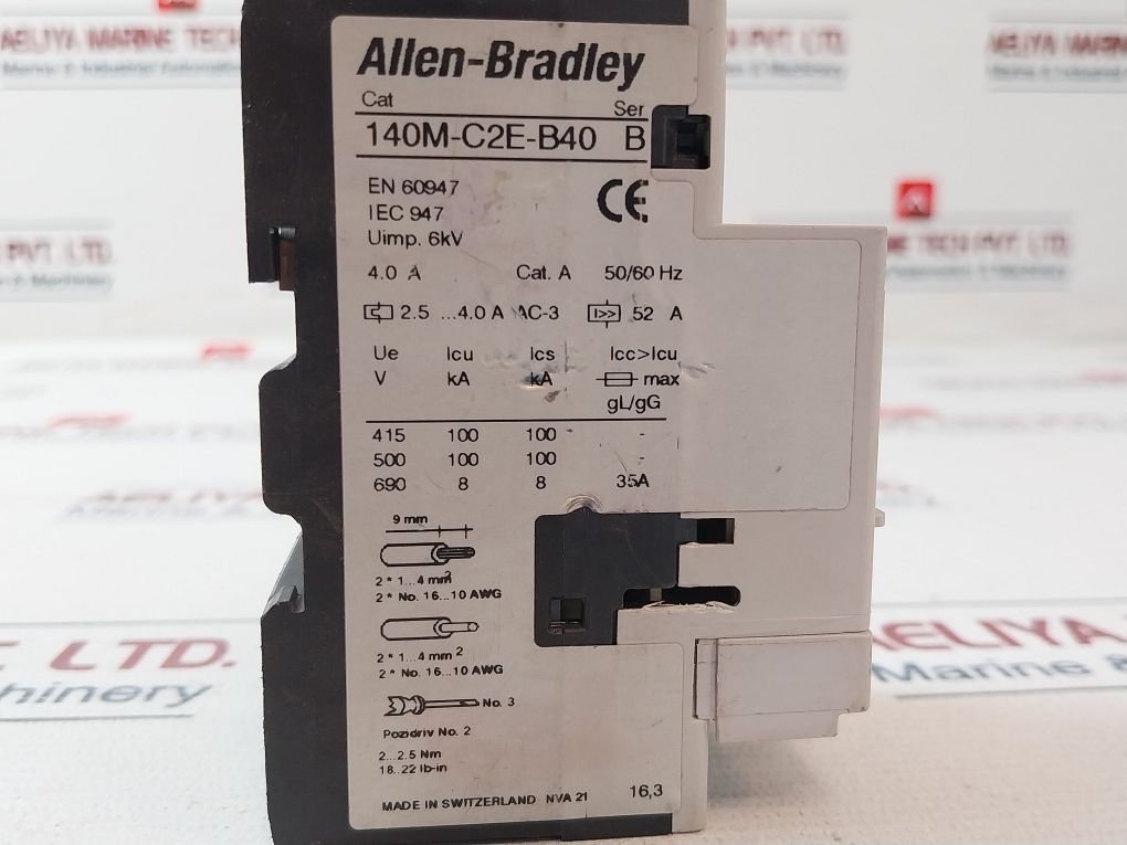 Allen-bradley 140M-c2E-b40 Motor Protection Circuit Breaker 2.5-4.0A