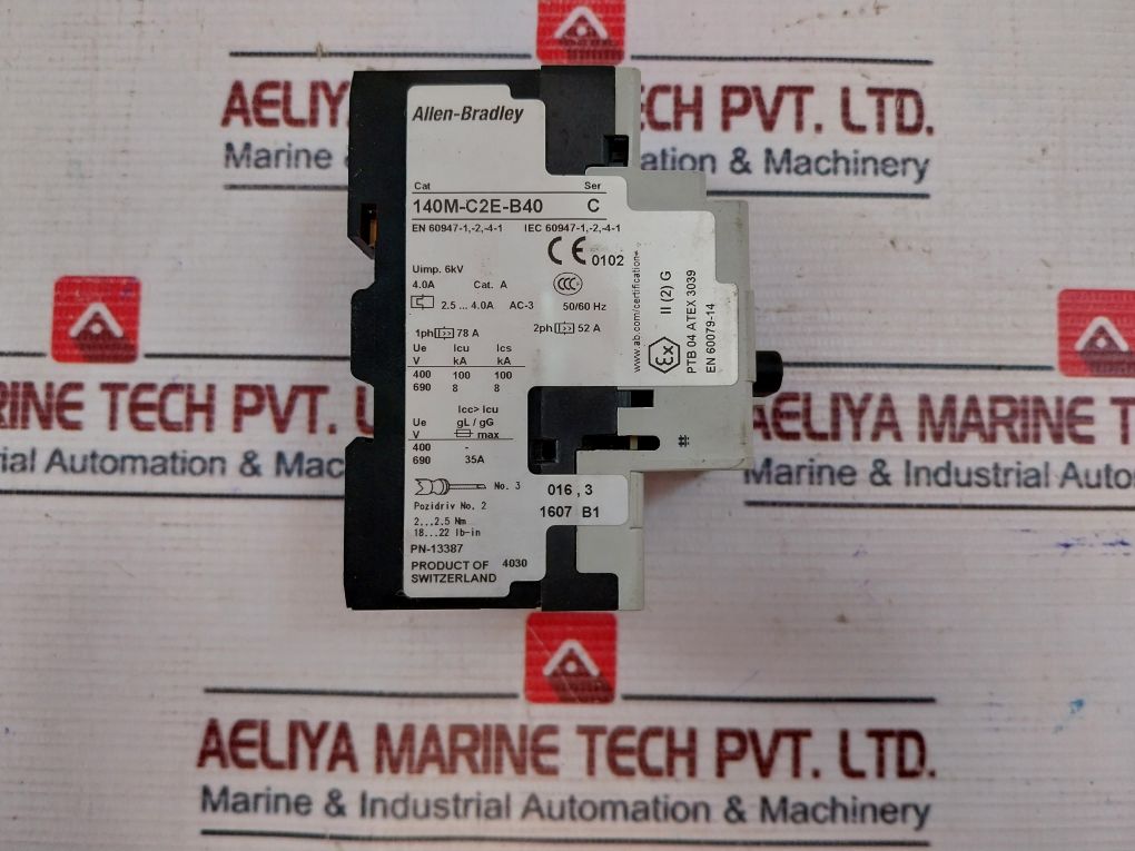 Allen-bradley 140M-c2E-b40 Motor Protection Circuit Breaker 833-08775-000