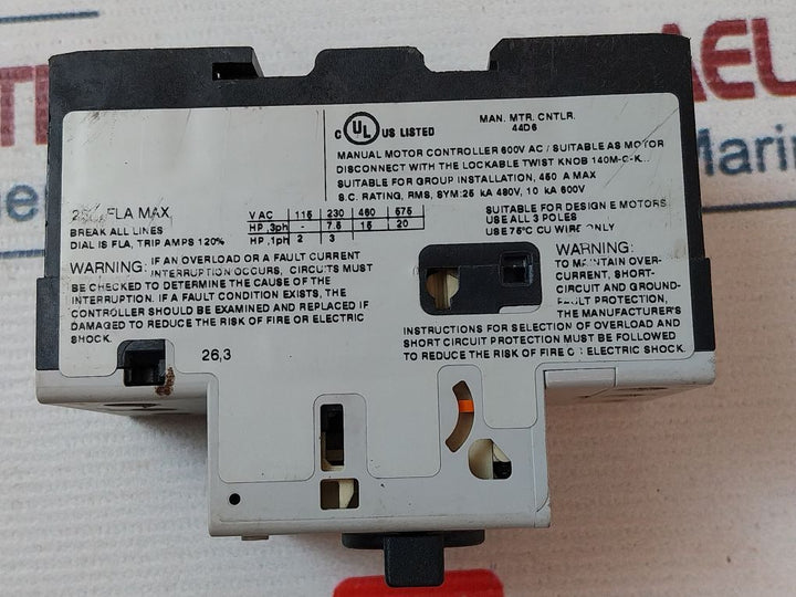 Allen-bradley 140M-c2E-c25 Motor Protection Circuit Breaker