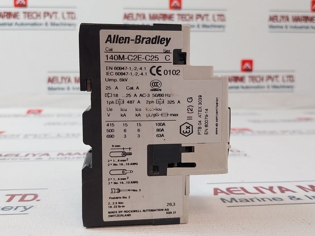 Allen-bradley 140M-c2E-c25 Motor Protection Circuit Breaker 600V Ac