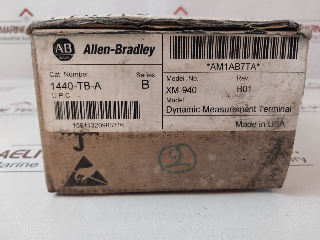Allen-bradley Xm-940 Dynamic Measurement Terminal Base 1440-tb-a Series:B