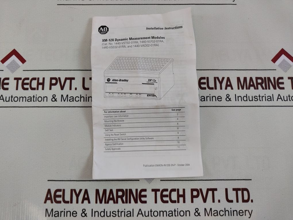 Allen-bradley 1440-vst02-01Ra Dynamic Measurement Module Xm-120