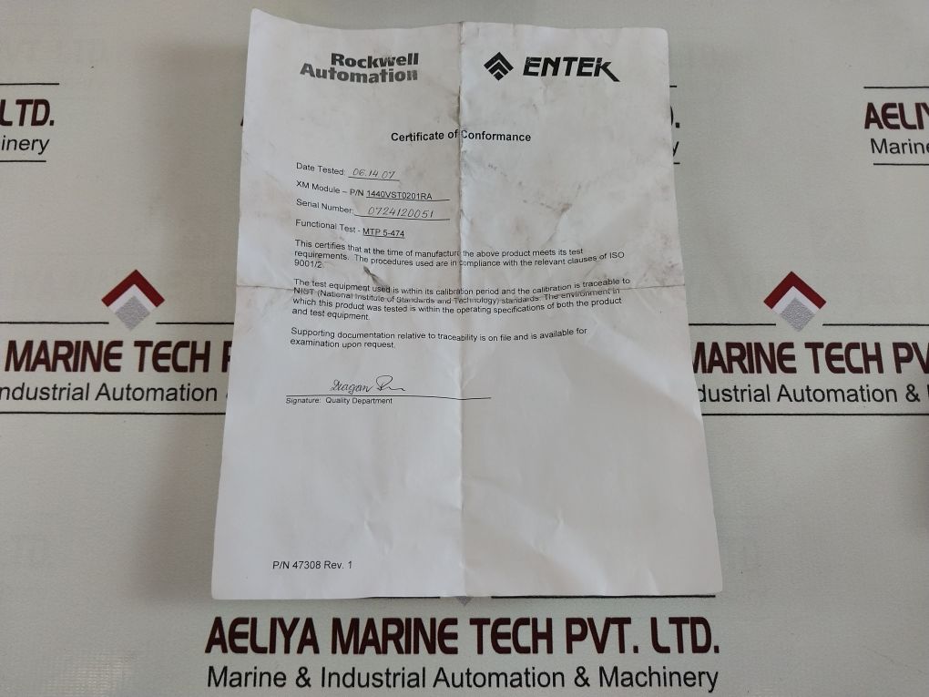 Allen-bradley 1440-vst02-01Ra Dynamic Measurement Module Xm-120