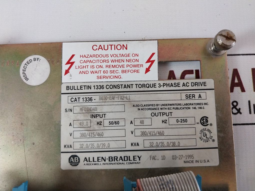 Allen-bradley 148363 Control Board With 1336-b030-eaf-fa2-l1