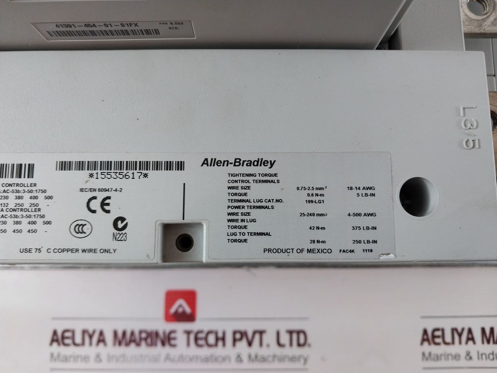 Allen-bradley 150-f480Nbd Smc-flex 3 Phase Control Voltage 100-240 Vac