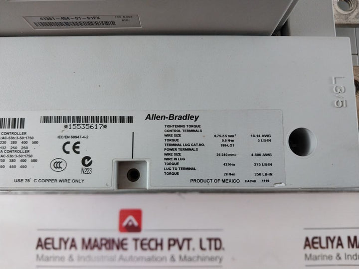 Allen-bradley 150-f480Nbd Smc-flex 3 Phase Control Voltage 100-240 Vac