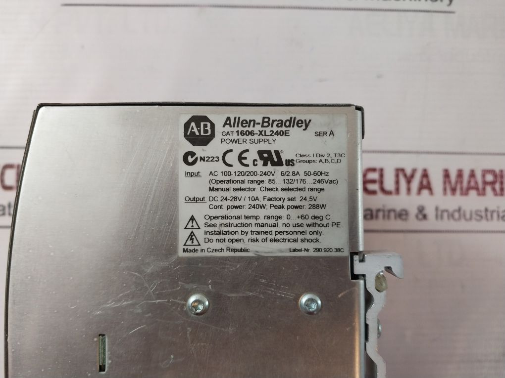 Allen-bradley 1606-xl240E Power Supply Series A