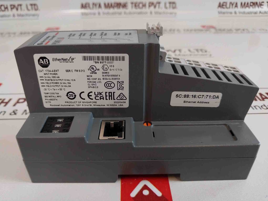 Allen-bradley 1734-aent Point I/O Ethernet Network Adapter