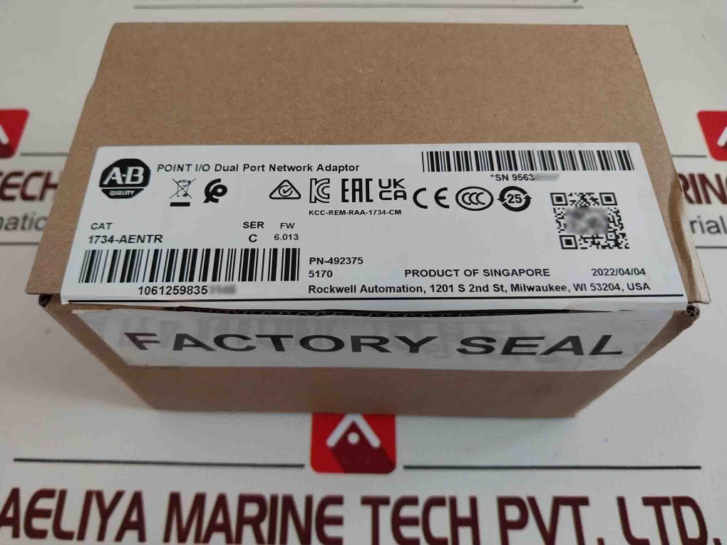 Allen-bradley 1734-aentr Point I/O Dual Port Network/ Ethernet/Ip Adapter
