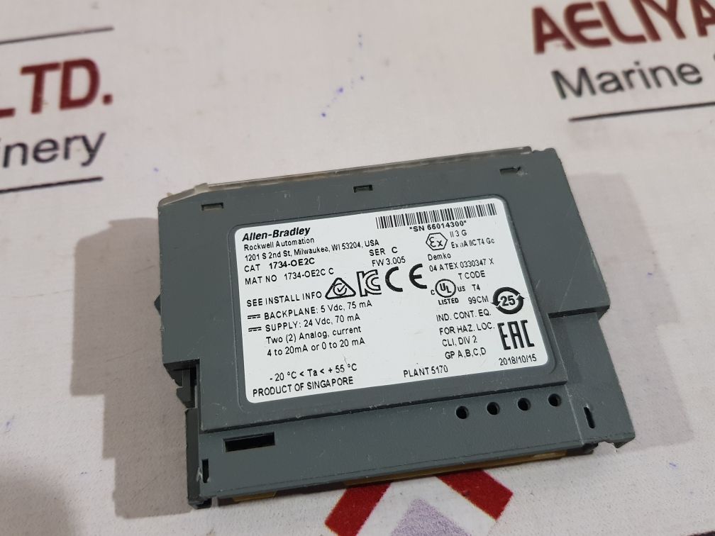 Allen-bradley 1734-oe2C Analog Output Module