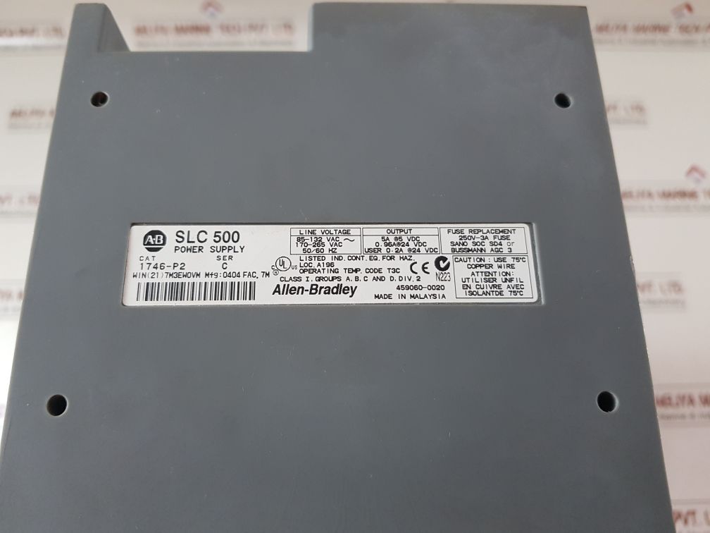 Allen-bradley 1746-p2 ,1746-a13 input-output 13-slot modules rack