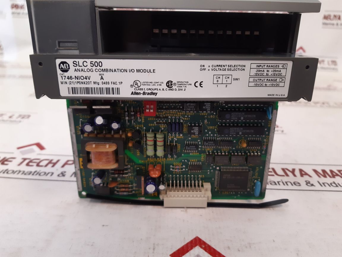Allen-bradley 1746-nio4V Analog Combination I/O Module 1746-oxb
