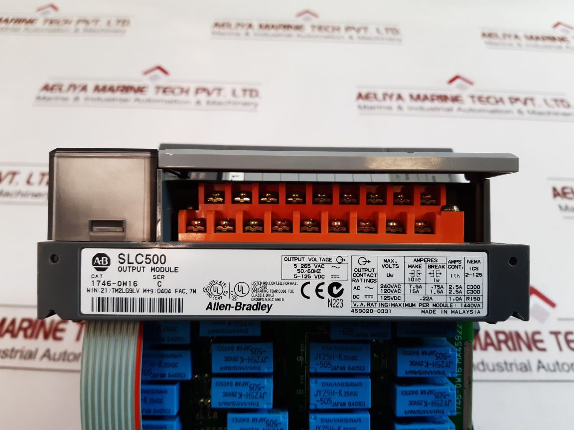 Allen-bradley 1746-p2,1746-ow16,1746-a4 Module Rack