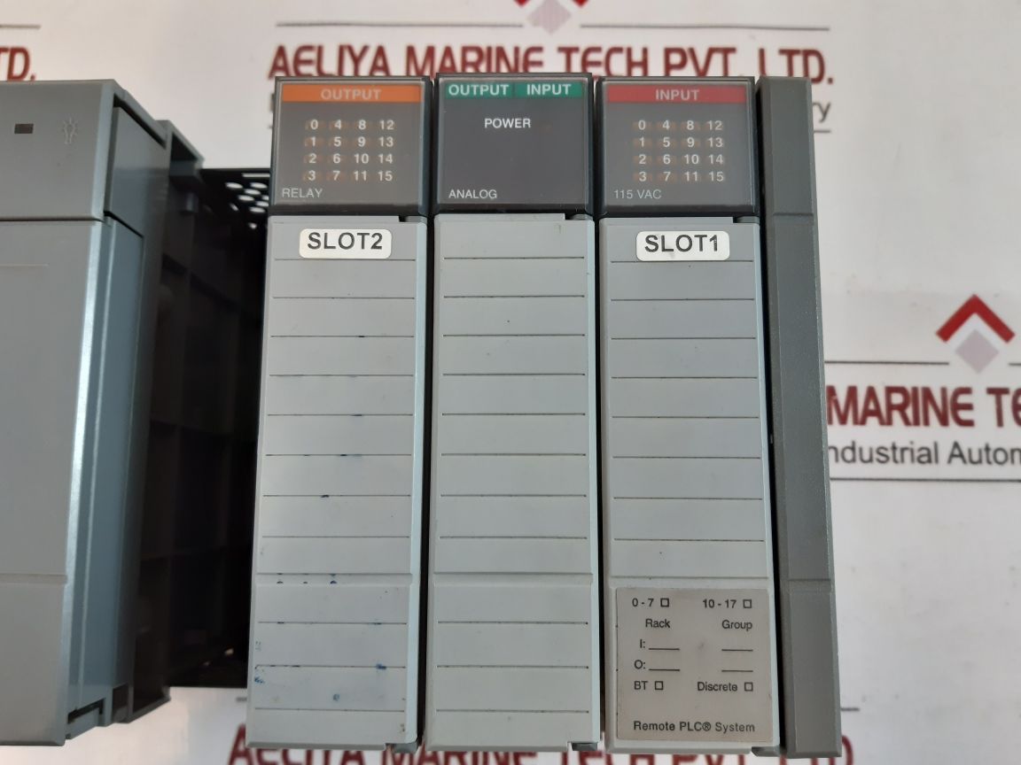 Allen-bradley 1746-p2,1746-ow16,1746-a4 Module Rack