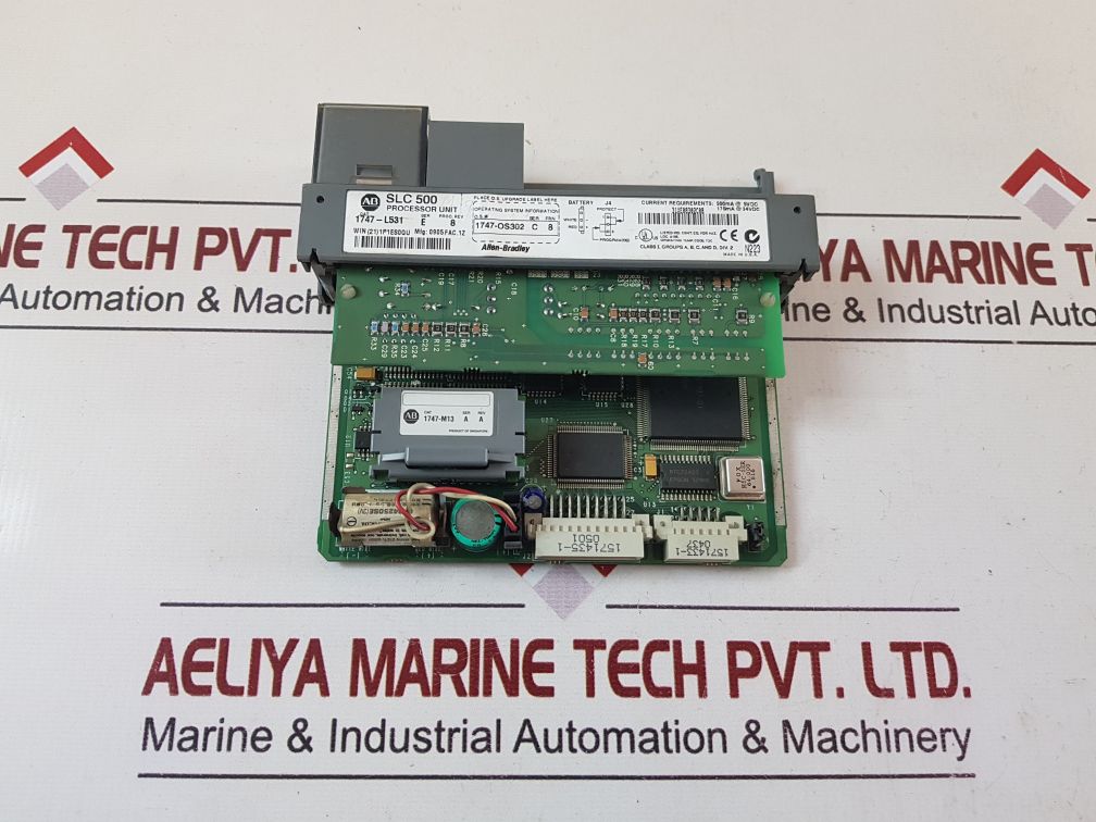 Allen-bradley 1747-l531 Ser.E 1747-os302 Ser.C Slc 500 5/03 Cpu Processor Unit