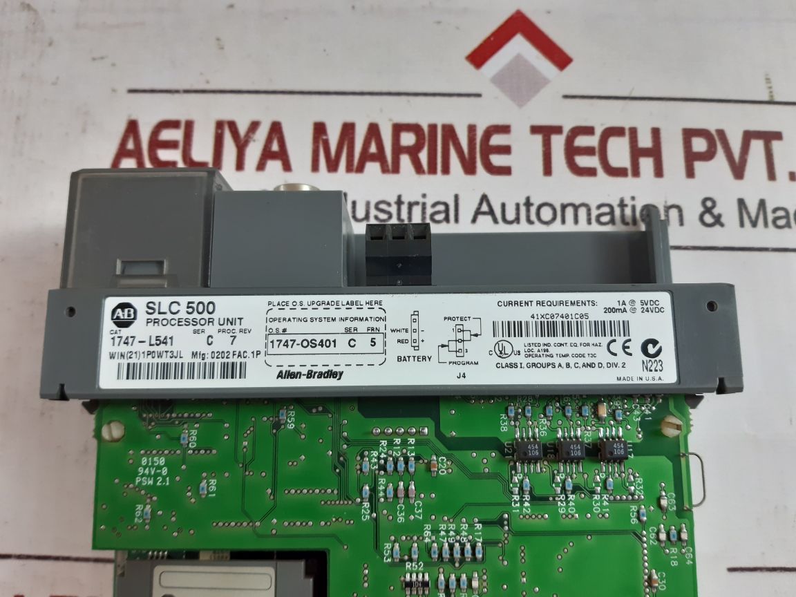 Allen-bradley Slc 500 1747-l541 Cpu Processor Unit