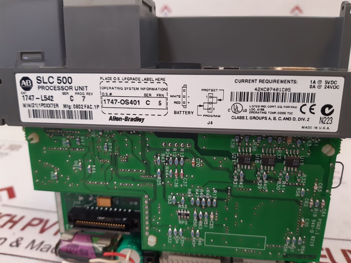 Allen-bradley Slc500 1747-l542 Processor Unit