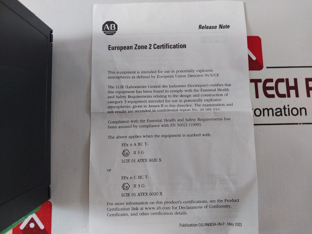 Allen-bradley 1756-enbt Ethernet Enet/Ip Comms Controllogix Module