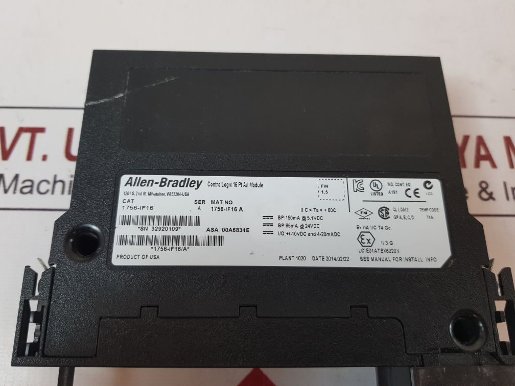 Allen-bradley 1756-if16 Control Logix 16 Pt A/I Module
